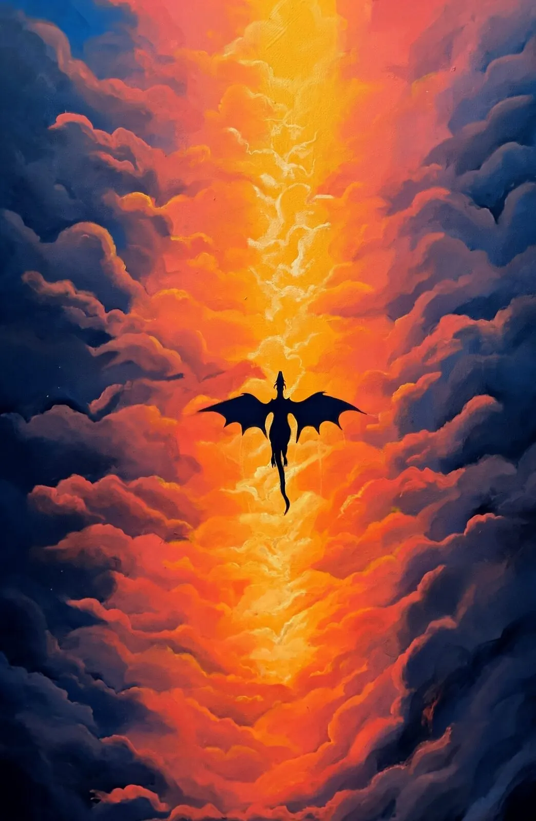 Prophecy of Flame — Acrylic on Canvas by Jehsoul Art