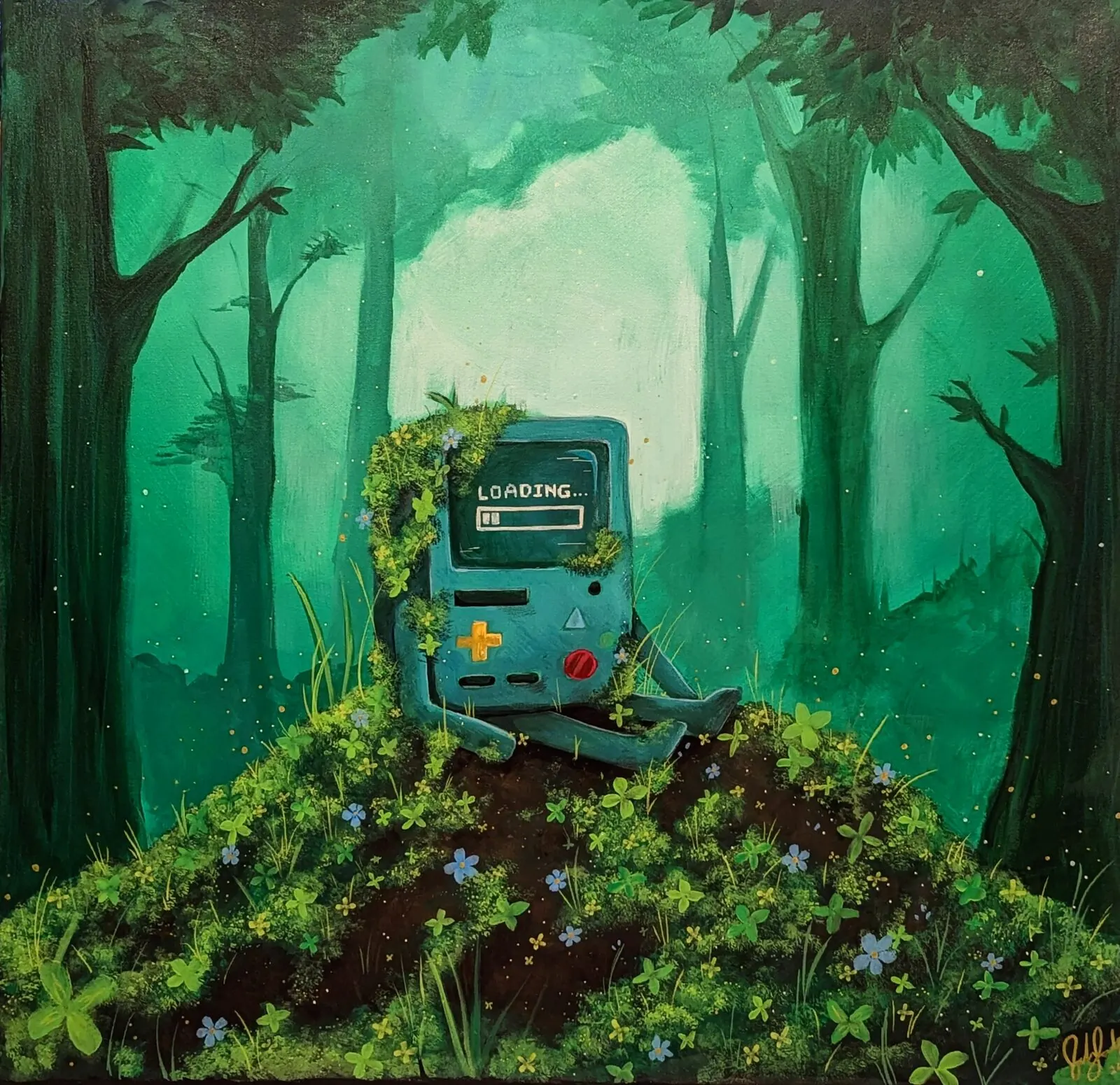 Into the Garden — digital illustration by Jehsoul Art